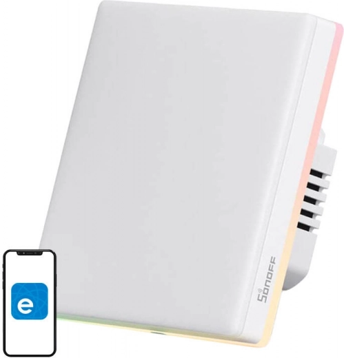 Interruptor de pared inteligente táctil Wi‑Fi SONOFF, 1 canal