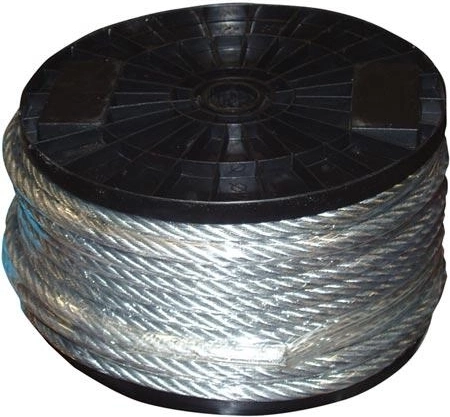 Cable de acero 5 mm galvanizado, bobina 75 m