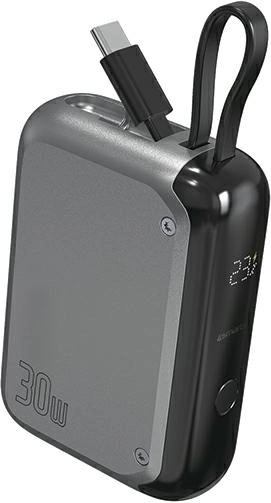 Powerbank Pocket 30 W 10000 mAh con cable USB‑C integrado de 15 cm