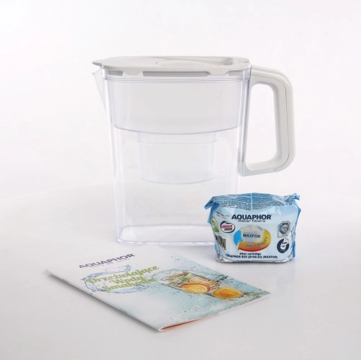 Jarra filtrante compacta de 2,4 l con cartucho B100-25, blanca