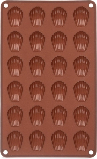 Molde de silicona para galletas y bombones con forma de conchas