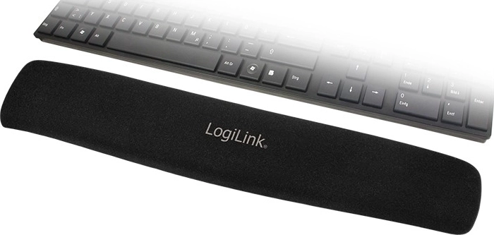 Alfombrilla de gel para teclado negra