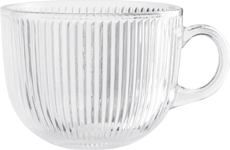 Taza de vidrio Selena jumbo 510 ml