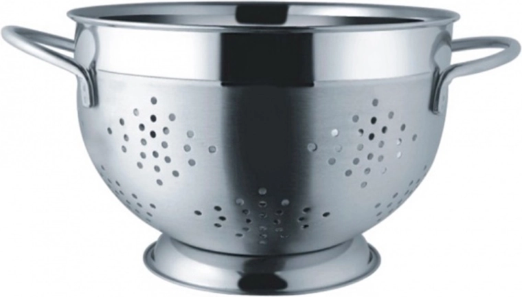 Escurridor de acero inoxidable con asas 25 cm