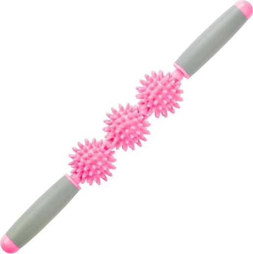 Merco barra de masaje y rehabilitación Roller Stick Triple 40 cm rosa - 1 pieza