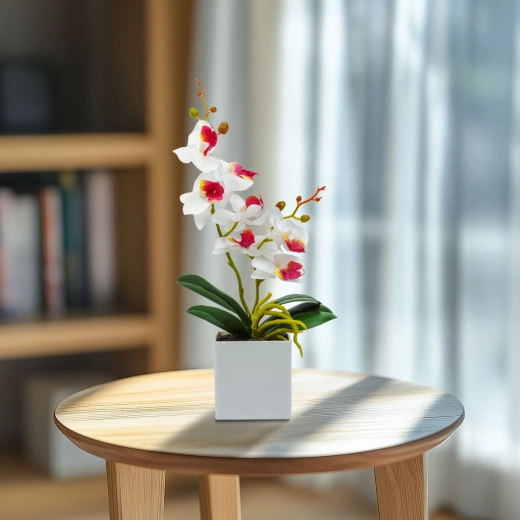 Orquídea decorativa artificial de 37 cm - 1 unidad