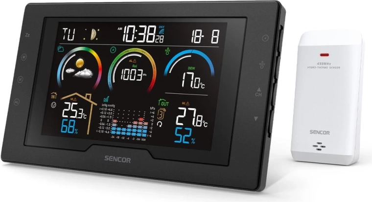 Estación meteorológica Sencor SWS 8000 con sensor inalámbrico