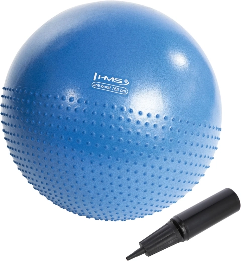 Balón gimnástico de masaje 55 cm azul HMS