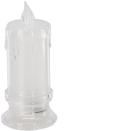 Luz LED blanca cálida con llama fija