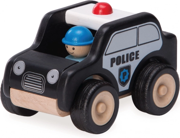 Mini cochecito de policía de madera WORDERWORLD