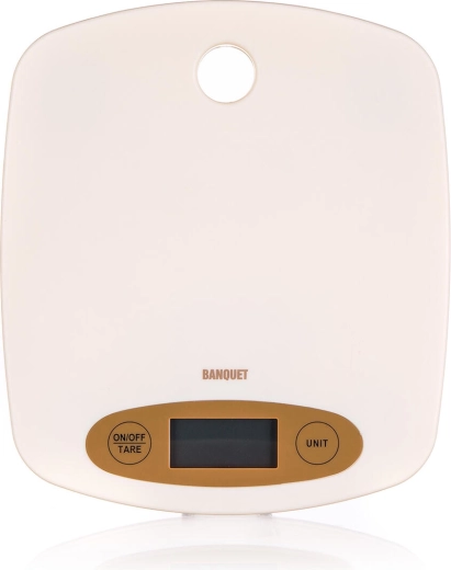 Báscula de cocina digital BANQUET Culinaria Cream 5 kg