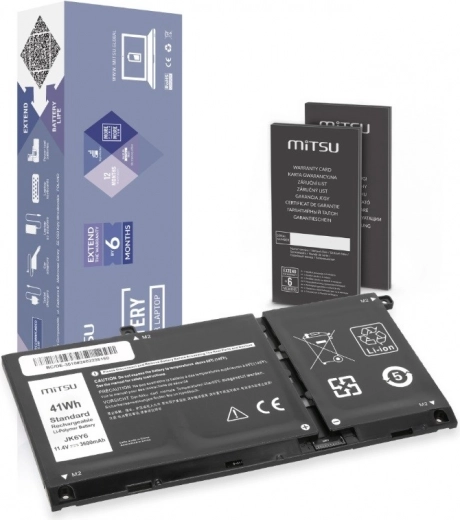 Batería MITSU para Dell Latitude 3410/3510 e Inspiron 5401/5402/5501/5502/5505 (Li-ion, 3600 mAh, 41 Wh, 11,4 V)
