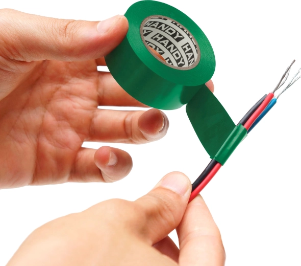 Cinta aislante de PVC verde 19 mm x 10 m