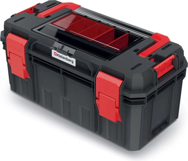 Kistenberg S Block Alu Log maletín para herramientas 550 × 280 × 264 mm con organizador e IP55
