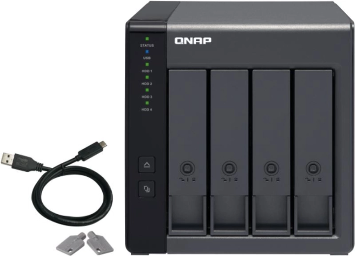 QNAP TR-004 – caja RAID de expansión 4× 3,5" SATA con USB 3.0