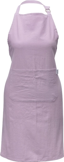 Delantal de cocina con bolsillo 65 × 80 cm, 100% algodón, lila claro