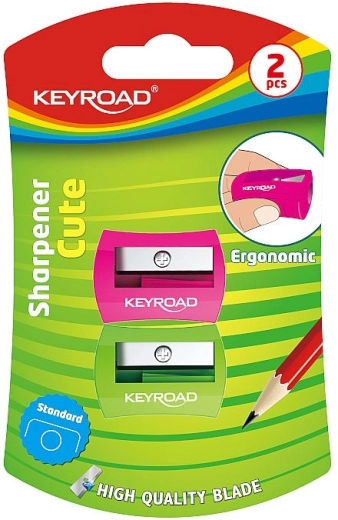 Sacapuntas Keyroad Nugget, set de 2 uds., plástico