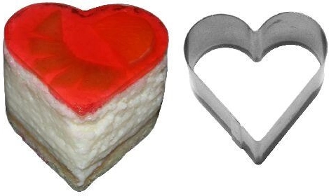 Cortador para pastelitos en forma de corazón Semifreddo