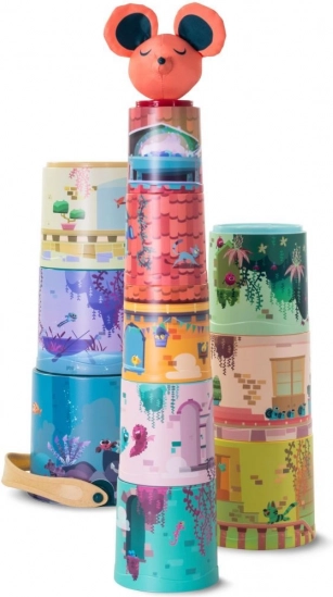 Pirámide apilable de vasitos – Castillo mágico