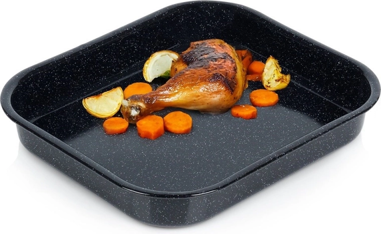Fuente rectangular esmaltada 29,5 × 25,5 × 4,5 cm, 2,5 l