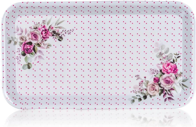 Bandeja de melamina ROSE 29,5 × 16,5 cm