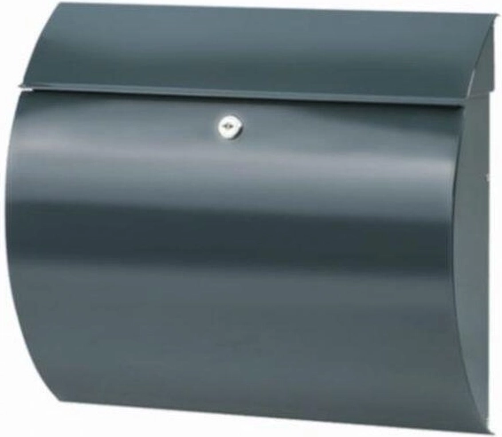 Buzón Toscana antracita de acero galvanizado 330 × 360 × 100 mm