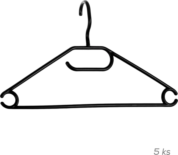 Percha giratoria de plástico para ropa UH, set de 5 uds.