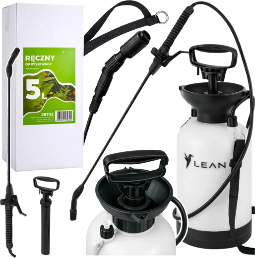 Pulverizador manual a presión LEAN 5 l para jardín y hogar