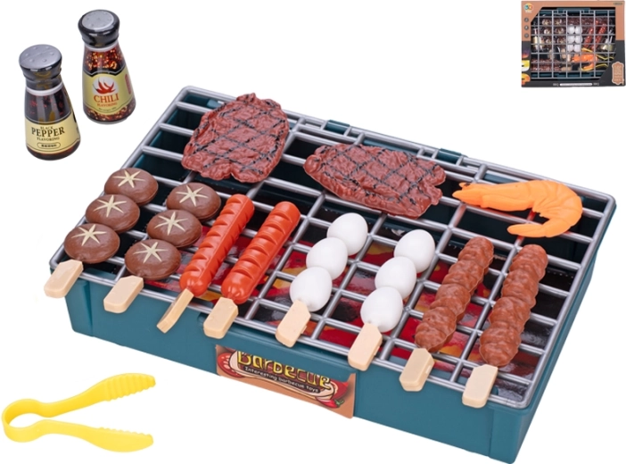 Set infantil de barbacoa de 15 piezas en caja