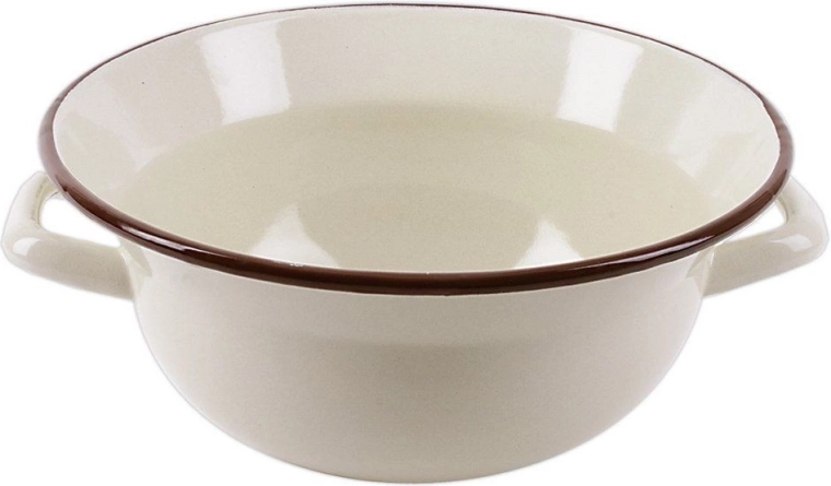 Bol de cocina esmaltado beige de 26 cm, 2,5 l
