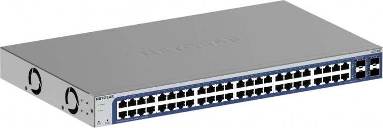Conmutador inteligente NETGEAR GS748T con 48 puertos GE y 4 puertos SFP