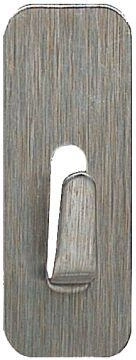 Ganchos autoadhesivos de acero inoxidable rectangulares 1,8 × 4,5 cm, set de 4 uds.