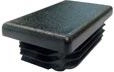 Tapón rectangular 40 × 30 mm de LDPE, negro (10 uds.)