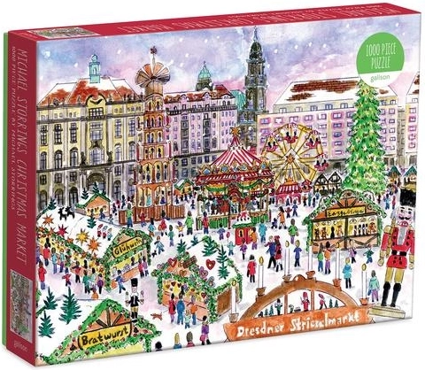 Puzzle Mercado navideño en Dresde 1000 piezas