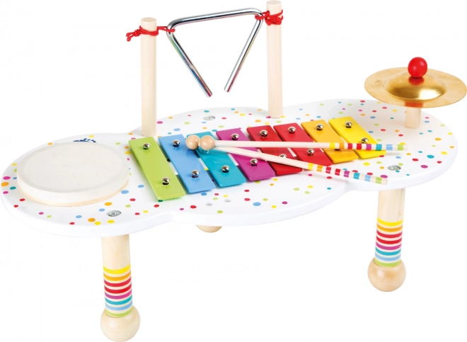 Mesa musical de madera SMALL FOOT con lunares