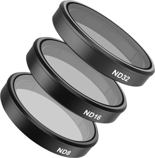 Kit de filtros CPL y ND8/16/32 TELESIN para DJI ACTION 5 PRO / ACTION 4 / ACTION 3