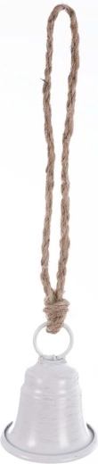 Campana metálica colgante blanca