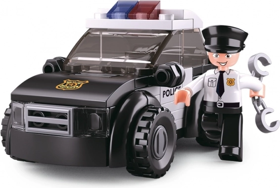 Sluban policía vehículo patrulla 4 en 1