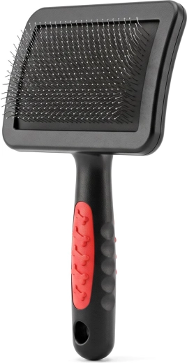 Cepillo para perros y gatos negro y rojo