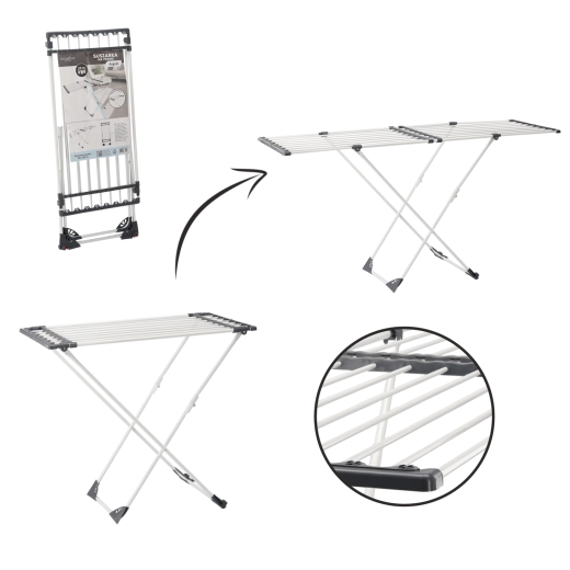 Tendedero plegable para ropa Angela con longitud ajustable