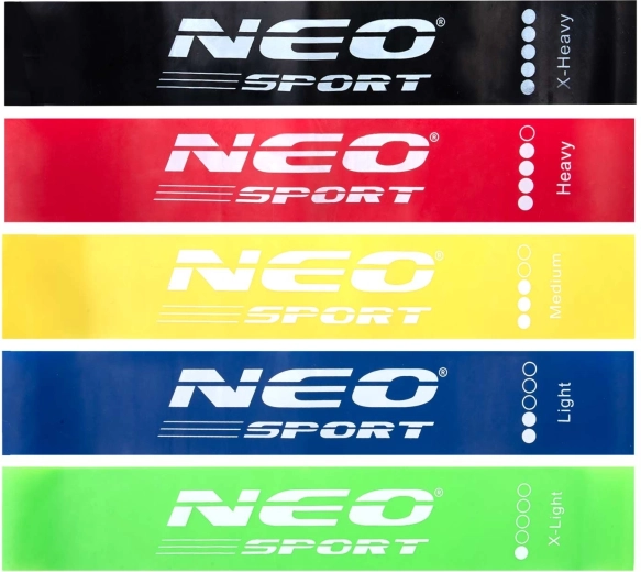 Cinco niveles de resistencia para entrenamiento de cuerpo completo