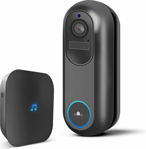 Videoportero inteligente Wi‑Fi con batería y timbre interior