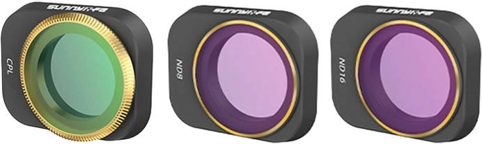 Juego de filtros CPL+ND8+ND16 para DJI Mini 3 Pro