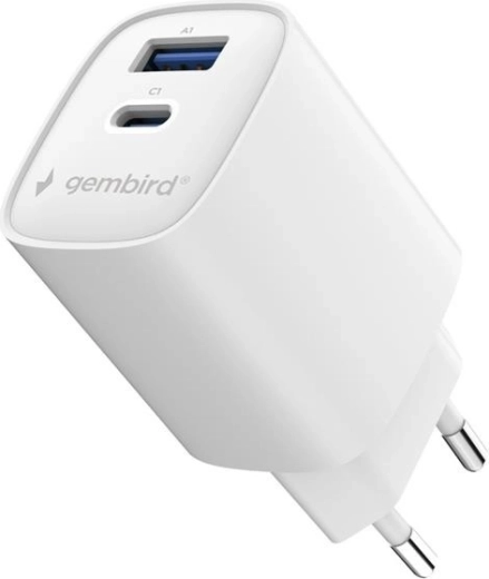 Dos puertos: USB‑C + USB‑A