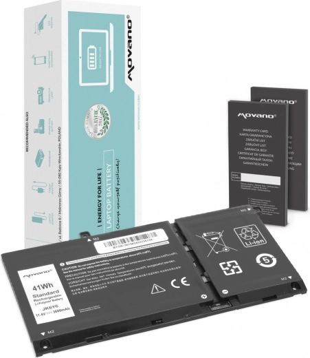 Batería Movano JK6Y6 para Dell Latitude e Inspiron, 3600 mAh (41 Wh)