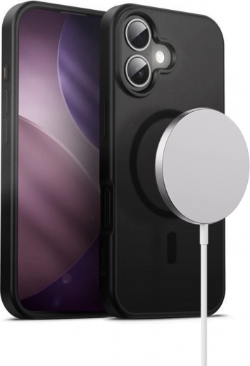 Funda híbrida Frost Mag Cover para iPhone 17 con MagSafe – negra