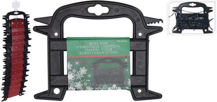 Enrollador universal de plástico 19 × 13 cm – negro