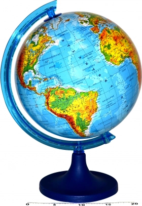 Globo geográfico 25 cm