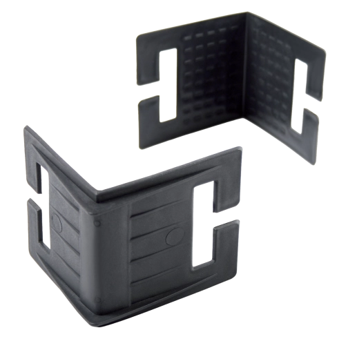 Esquinero protector 110 × 110 × 80 mm negro
