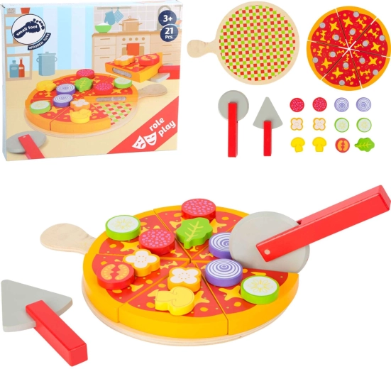 Pizza de madera para cortar Small Foot